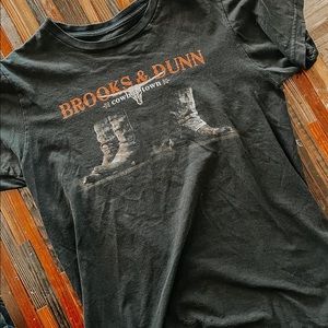 Vintage Brooks And Dunn T shirt Country music Western Fashion